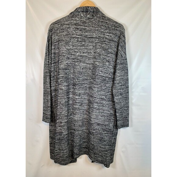 Velvet Graham Spencer Dejavu Gray Open Front Waterfall Oversized Cardigan XS - Picture 7 of 7